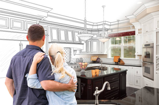Custom kitchen cabinets installed in a Sun City home